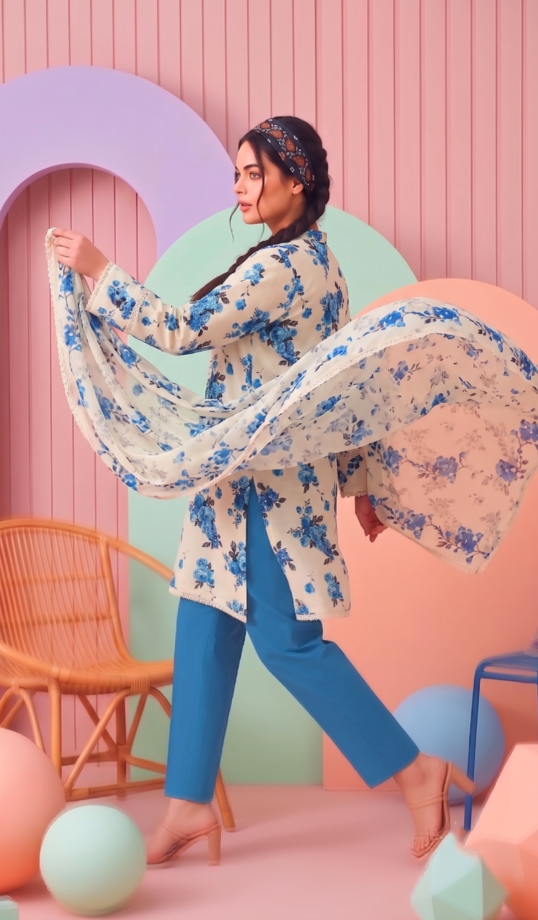 3 Pcs Lawn Unstitched Suit 11