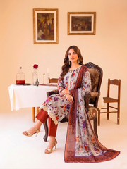 3 Pcs Lawn Unstitched Suit 594