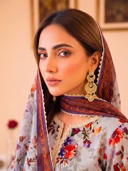 3 Pcs Lawn Unstitched Suit 594