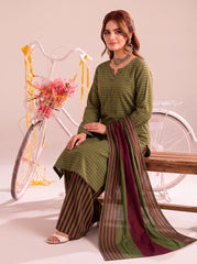 3 Piece Unstitched Khaadi Make Khaddar Suit 07