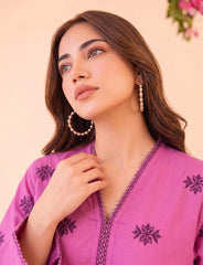2 PIECE PREMIUM PURE LAWN EMBROIDERED UNSTITCHED SUIT 612