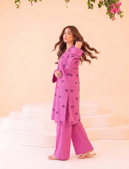 2 PIECE PREMIUM PURE LAWN EMBROIDERED UNSTITCHED SUIT 612