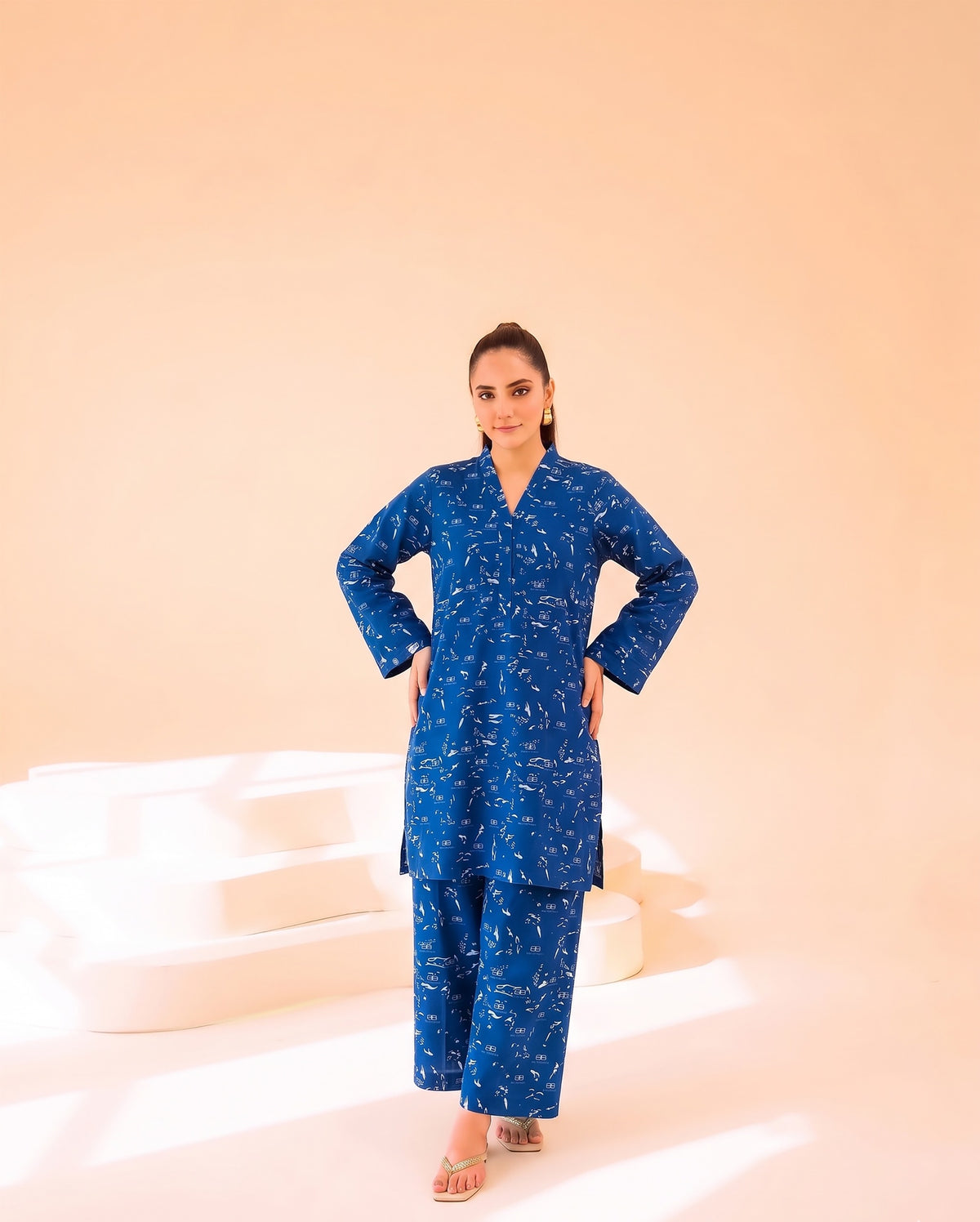 SHIRT & TROUSER LAWN UNSTITCHED SUIT 613