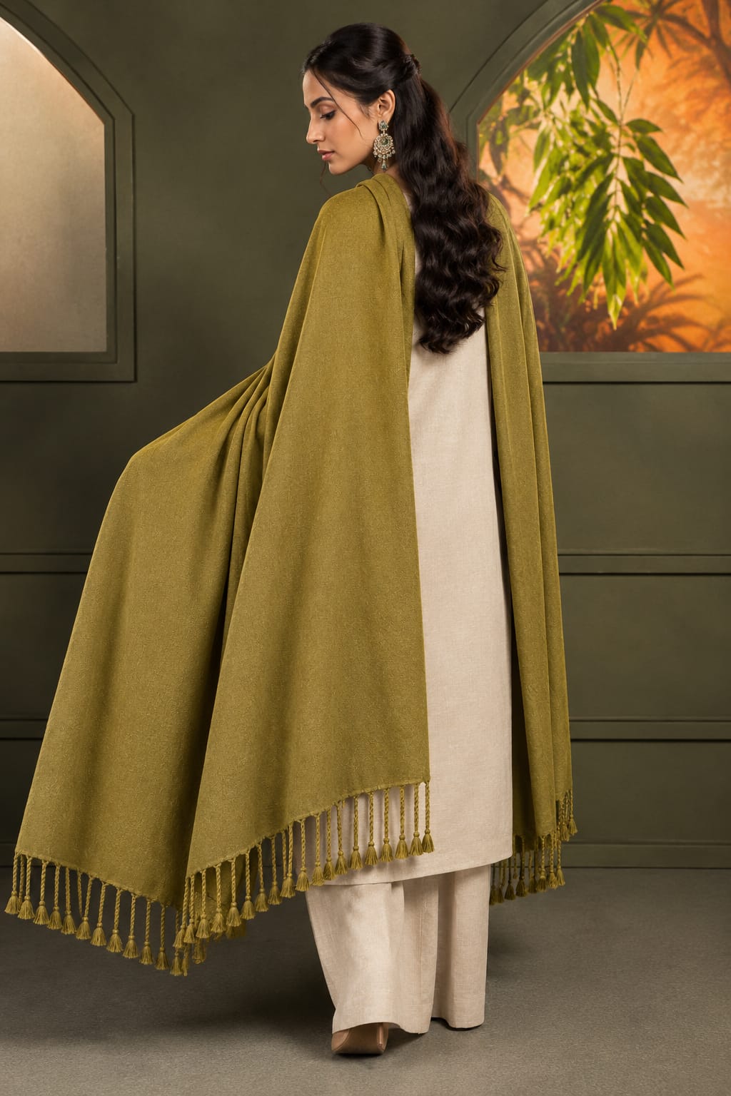 Khaadi Women's Winter Acrylic Wool Stoller 13