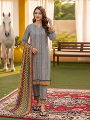 3 Pcs Lawn Unstitched Suit 513