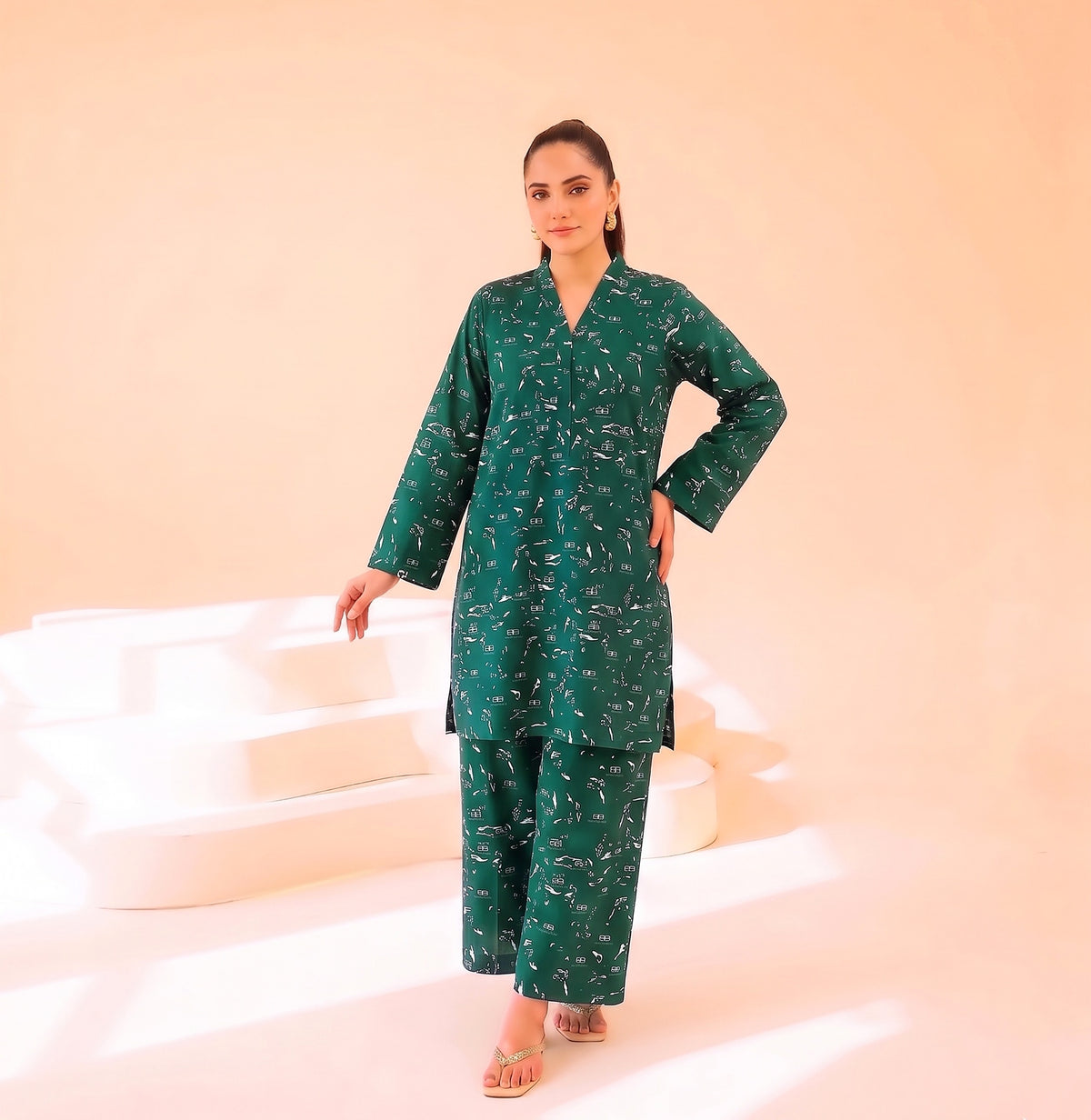 SHIRT & TROUSER LAWN UNSTITCHED SUIT 614