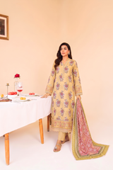 3 Pcs Lawn Unstitched Suit 576