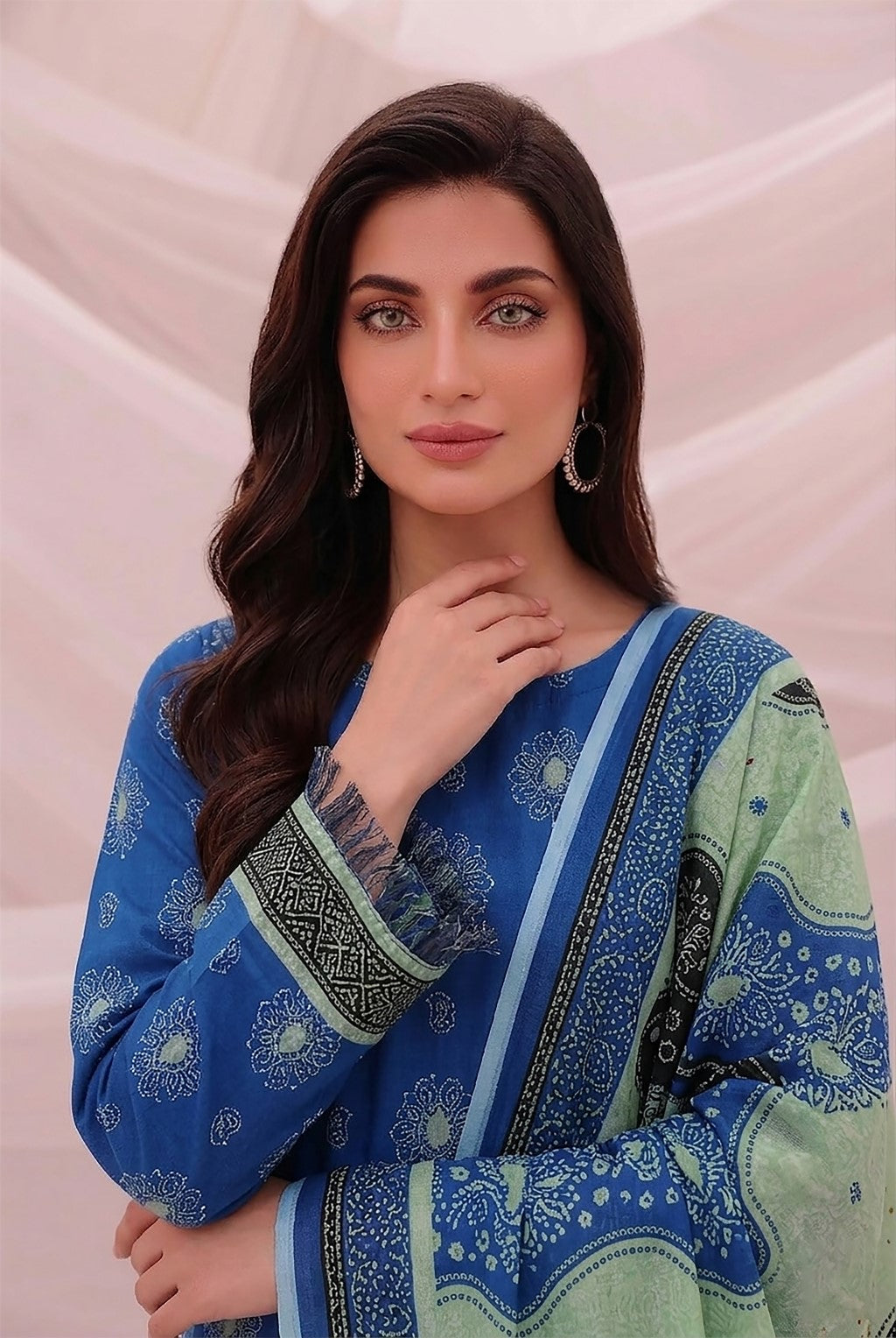 3 Pcs Lawn Unstitched Suit 515