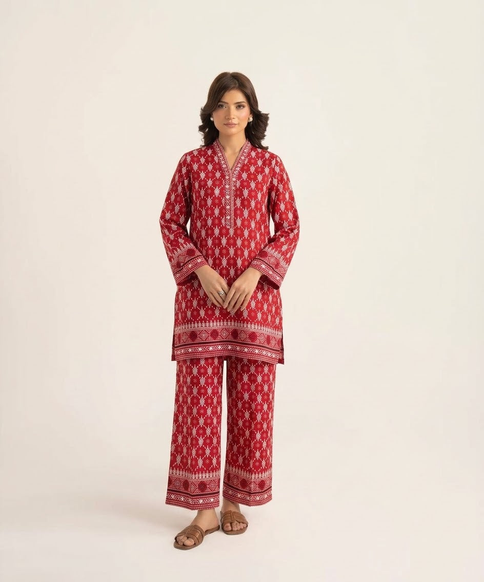 2 Pcs Ladies Suit  Des  16