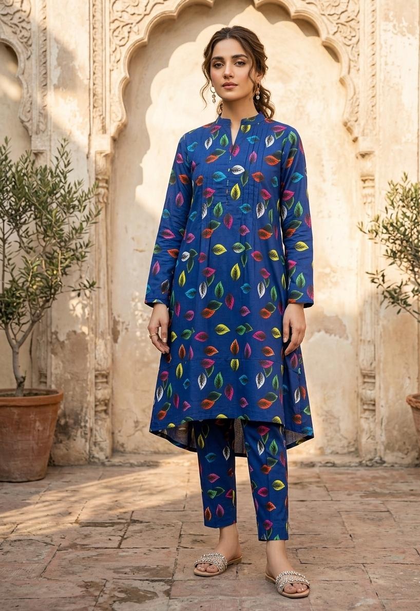 2 Pcs Ladies Suit  Des  117