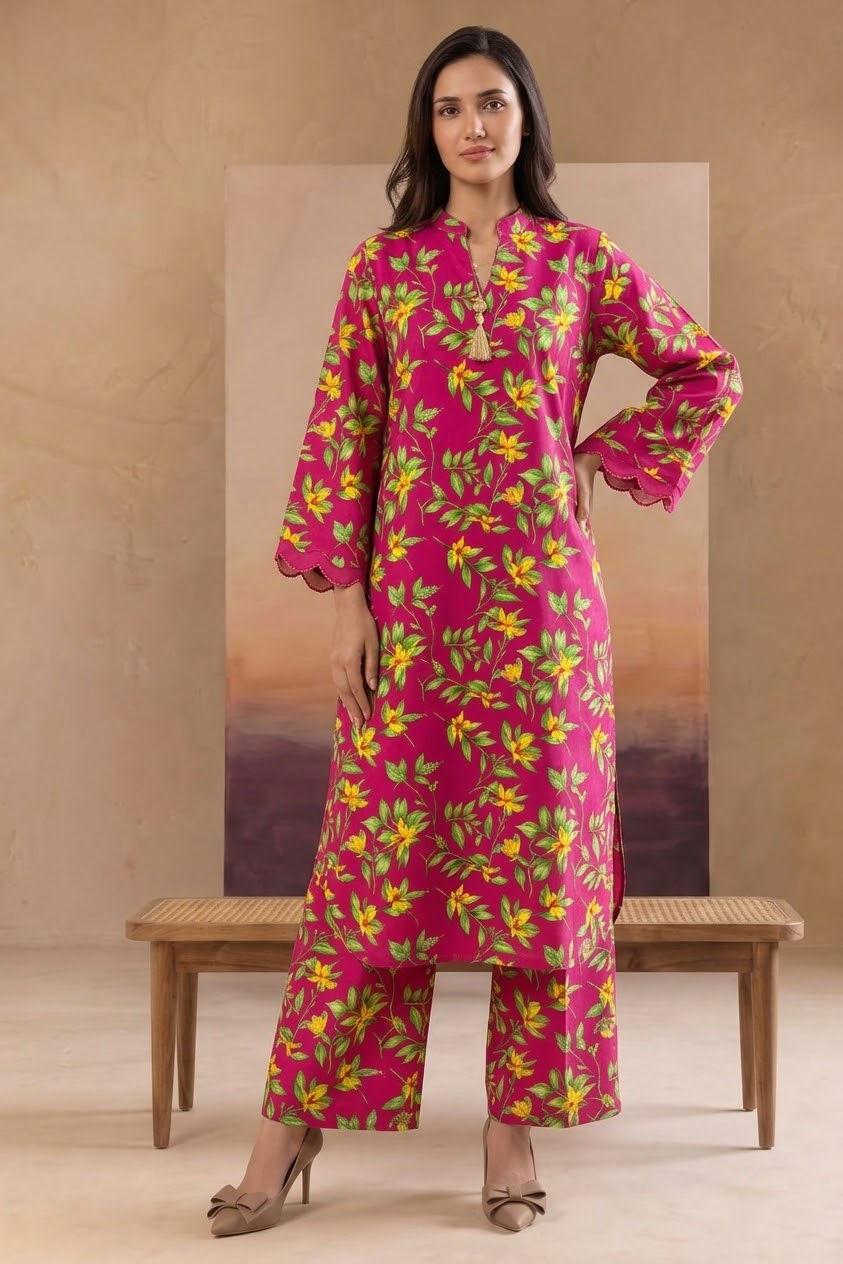 2 Pcs Ladies Suit  Des  17