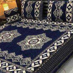Jacquard Velvet 4-Piece Fancy Bedsheet Set 18