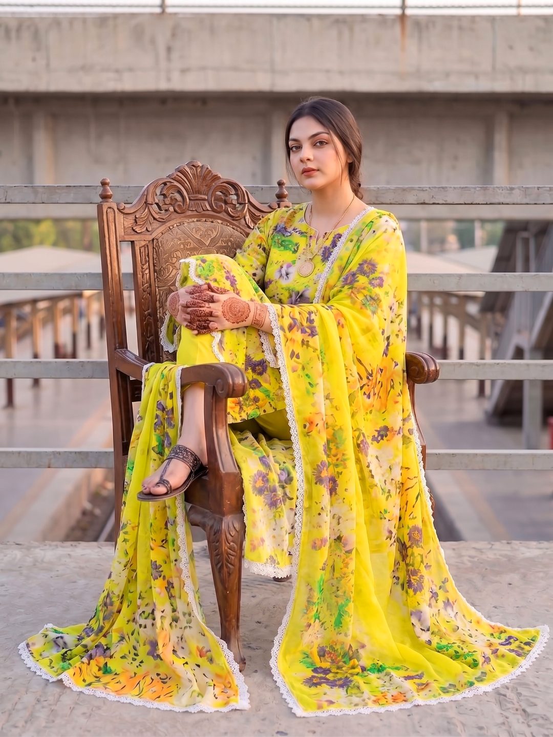 3 Pcs Lawn Unstitched Suit 19