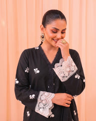 2 PIECE PREMIUM PURE LAWN EMBROIDERED UNSTITCHED SUIT 601