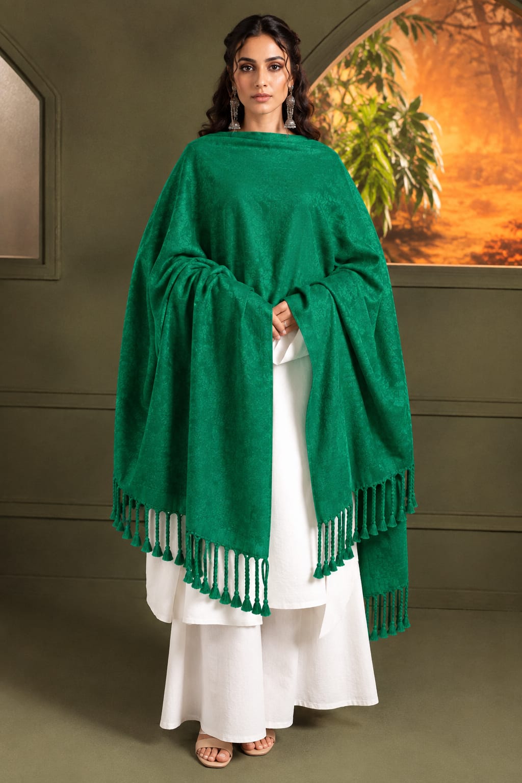 Khaadi Women's Winter Acrylic Wool Stoller 21