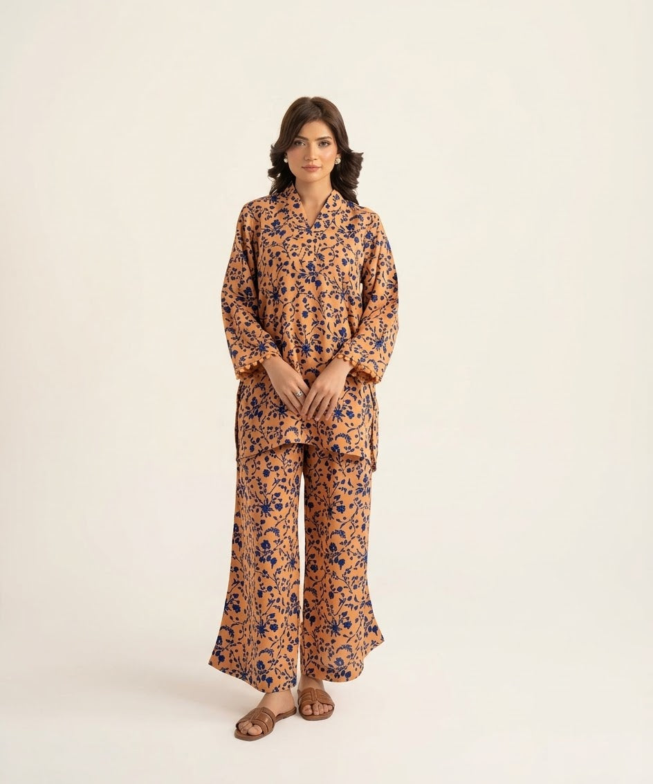 2 Pcs Ladies Suit  Des  21