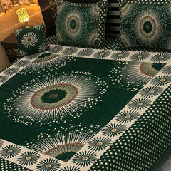 Jacquard Velvet 4-Piece Fancy Bedsheet Set 21