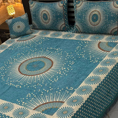 Jacquard Velvet 4-Piece Fancy Bedsheet Set 22