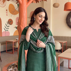 3 Piece Unstitched Khaadi Make Khaddar Suit 14