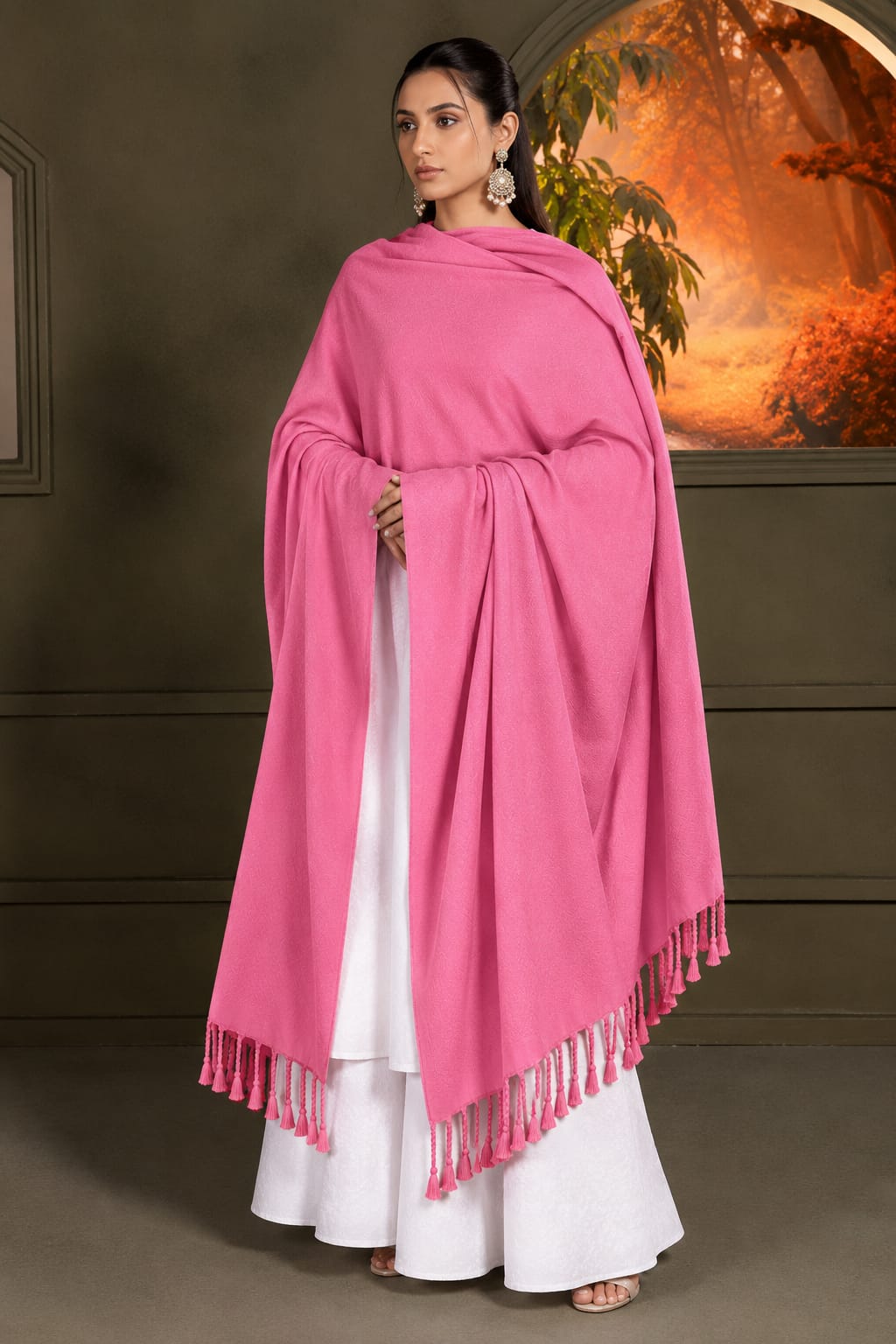 Khaadi Women's Winter Acrylic Wool Stoller 23
