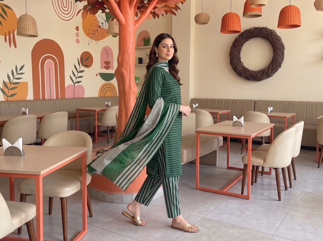 3 Piece Unstitched Khaadi Make Khaddar Suit 17