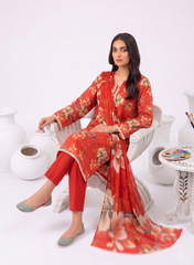 3 Pcs Lawn Unstitched Suit 24