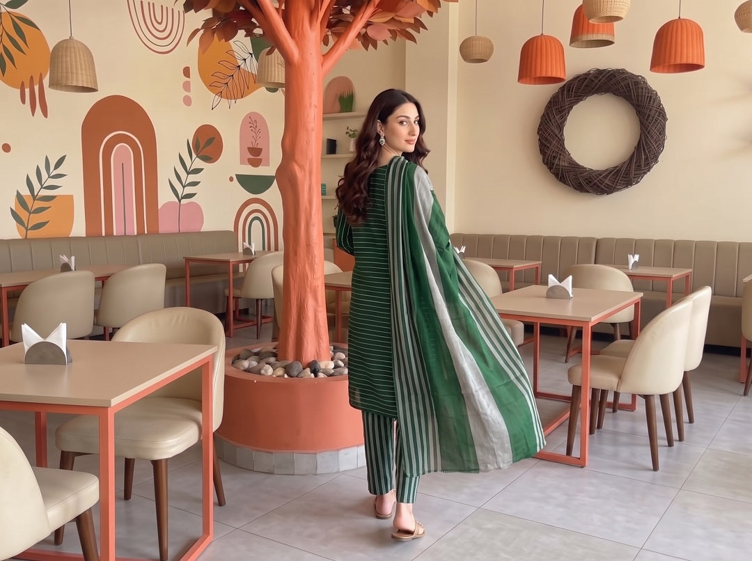 3 Piece Unstitched Khaadi Make Khaddar Suit 14