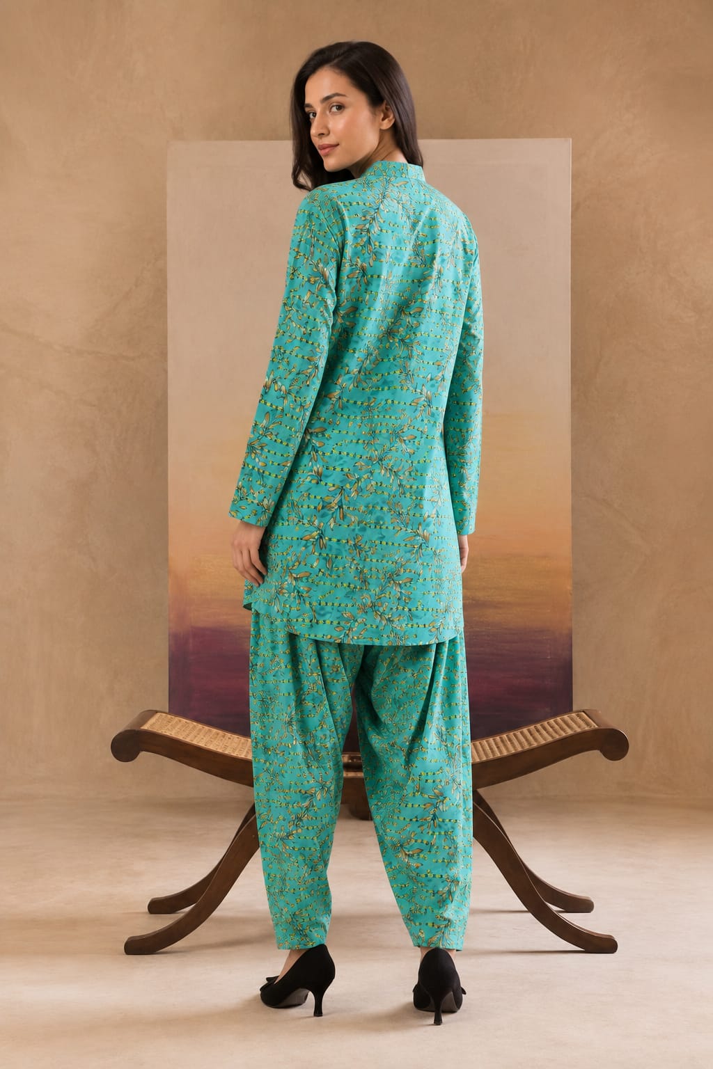 2 Pcs Ladies Suit  Des  25