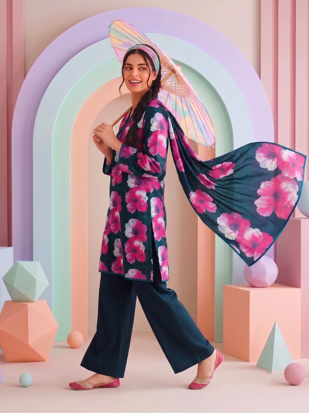 3 Pcs Lawn Unstitched Suit 26