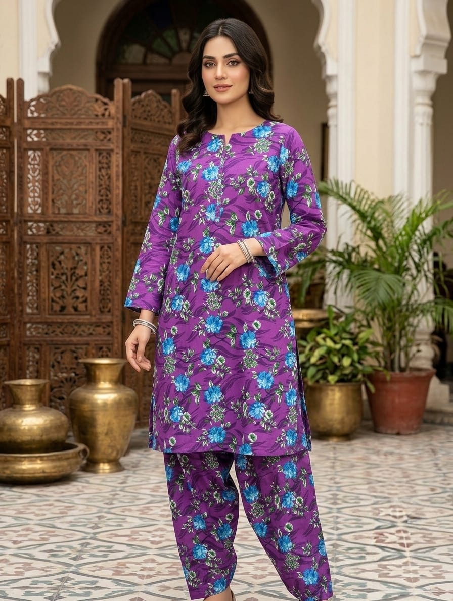 2 Pcs Ladies Suit  Des  126