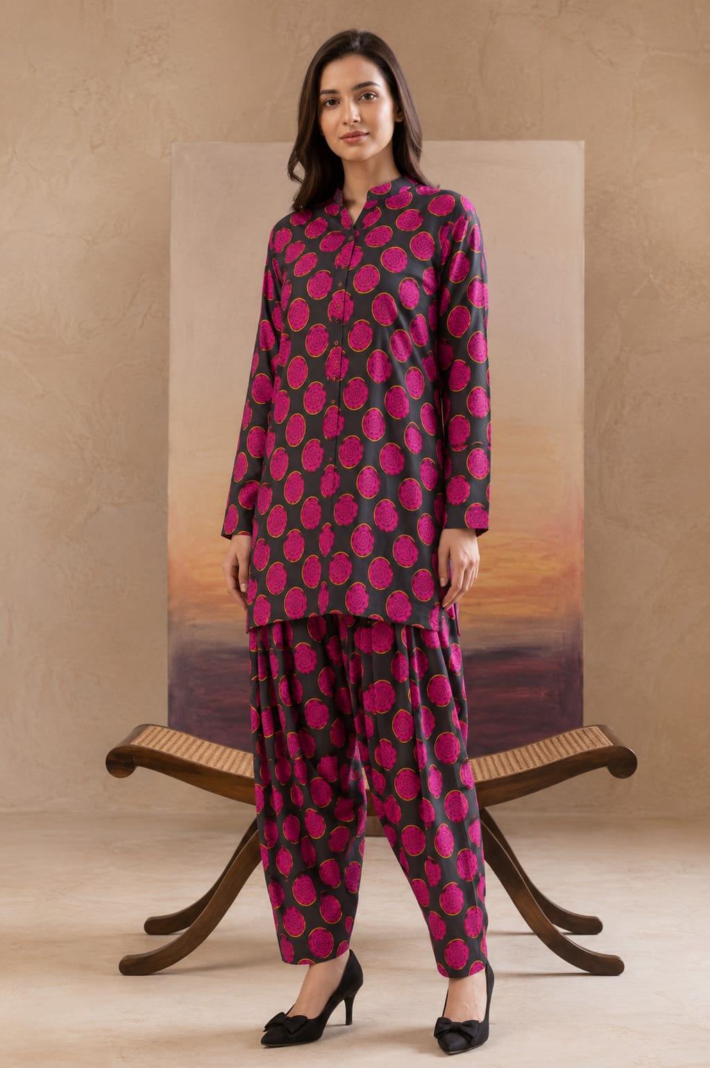 2 Pcs Ladies Suit  Des  26