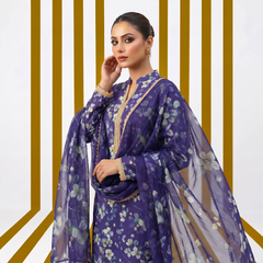 3 Pcs Lawn Unstitched Suit 27