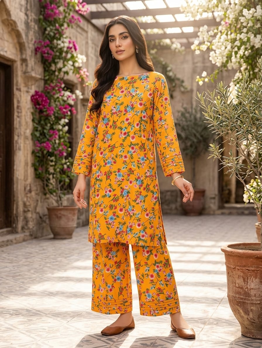2 Pcs Ladies Suit  Des  127