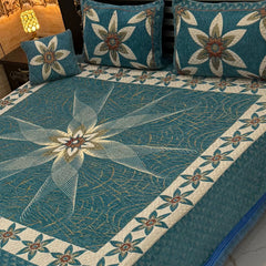 Jacquard Velvet 4-Piece Fancy Bedsheet Set 27
