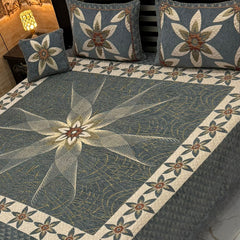 Jacquard Velvet 4-Piece Fancy Bedsheet Set 28