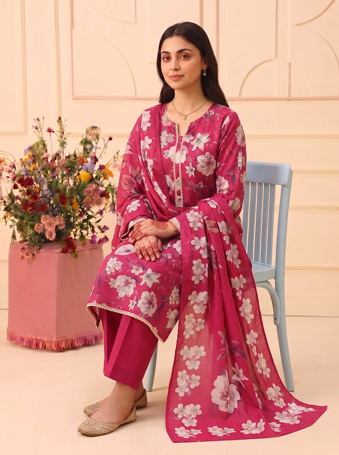 3 Pcs Lawn Unstitched Suit 02