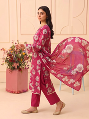 3 Pcs Lawn Unstitched Suit 02