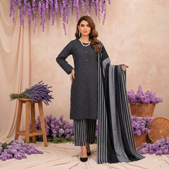 3 Piece Unstitched Khaadi Make Khaddar Suit 06