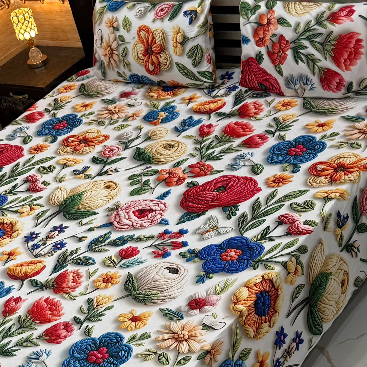 9D Digital Printed King Size Bedsheet 02