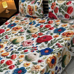9D Digital Printed King Size Bedsheet 02