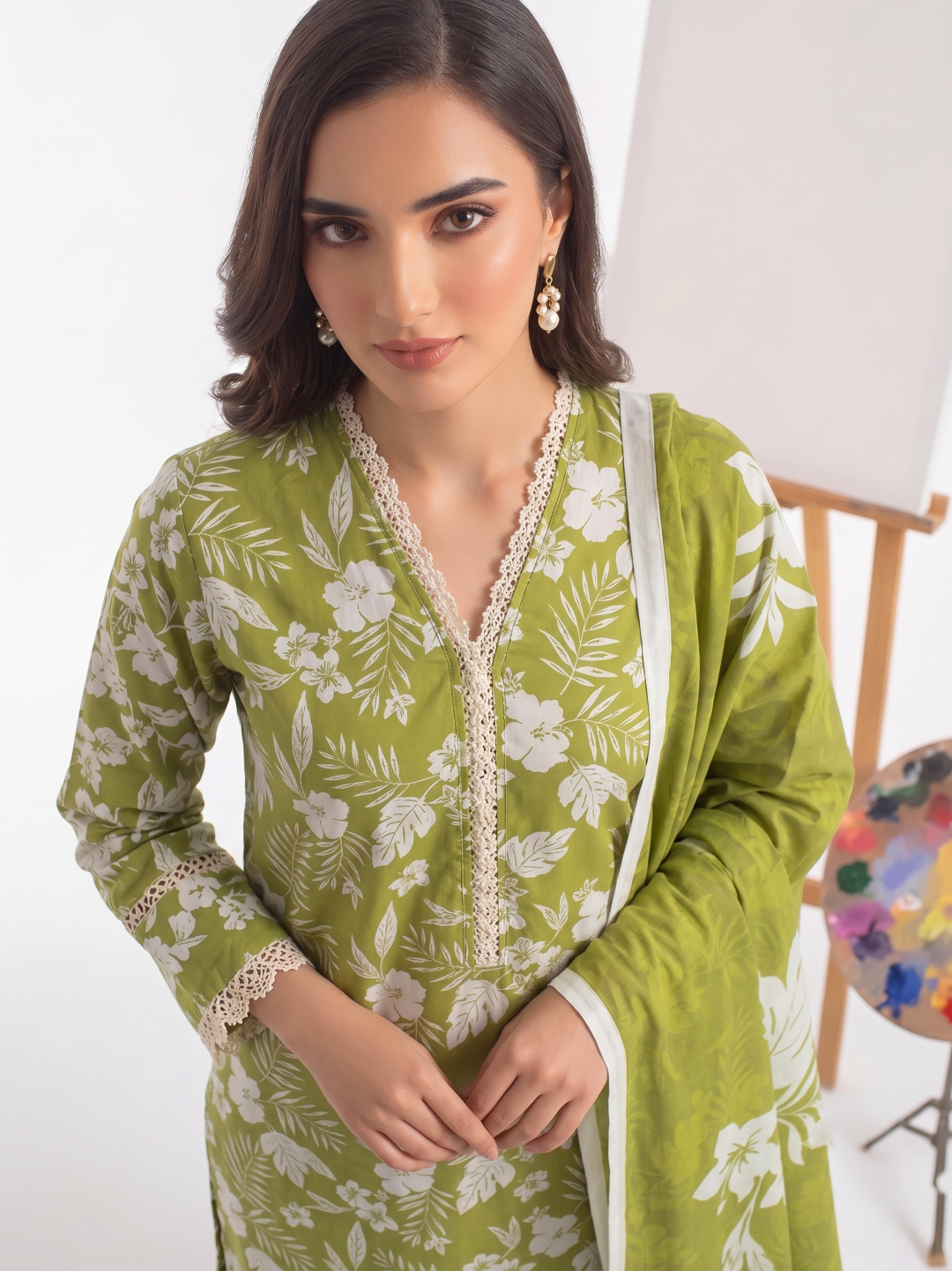 3 Pcs Lawn Unstitched Suit 30