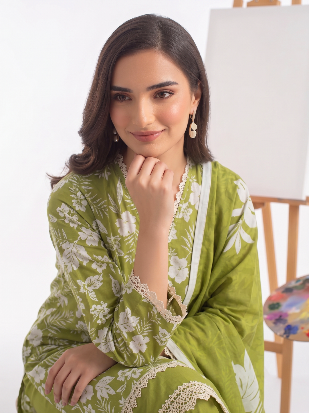 3 Pcs Lawn Unstitched Suit 30