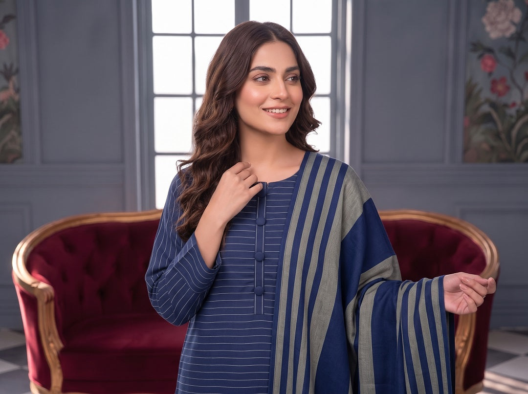 3 Piece Unstitched Khaadi Make Khaddar Suit 23