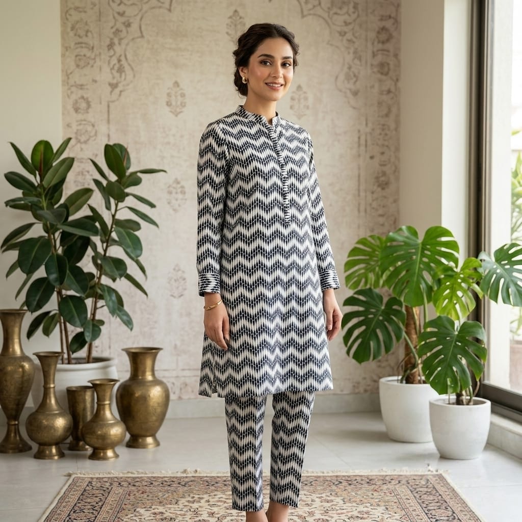 2 Pcs Ladies Suit  Des  131