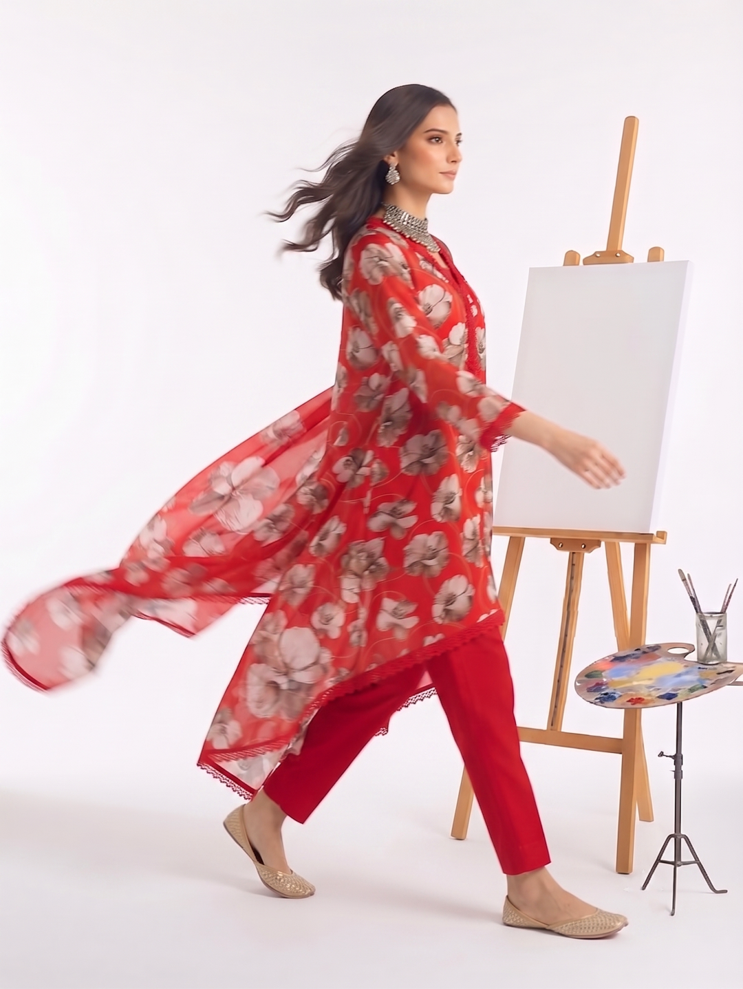 3 Pcs Lawn Unstitched Suit 32