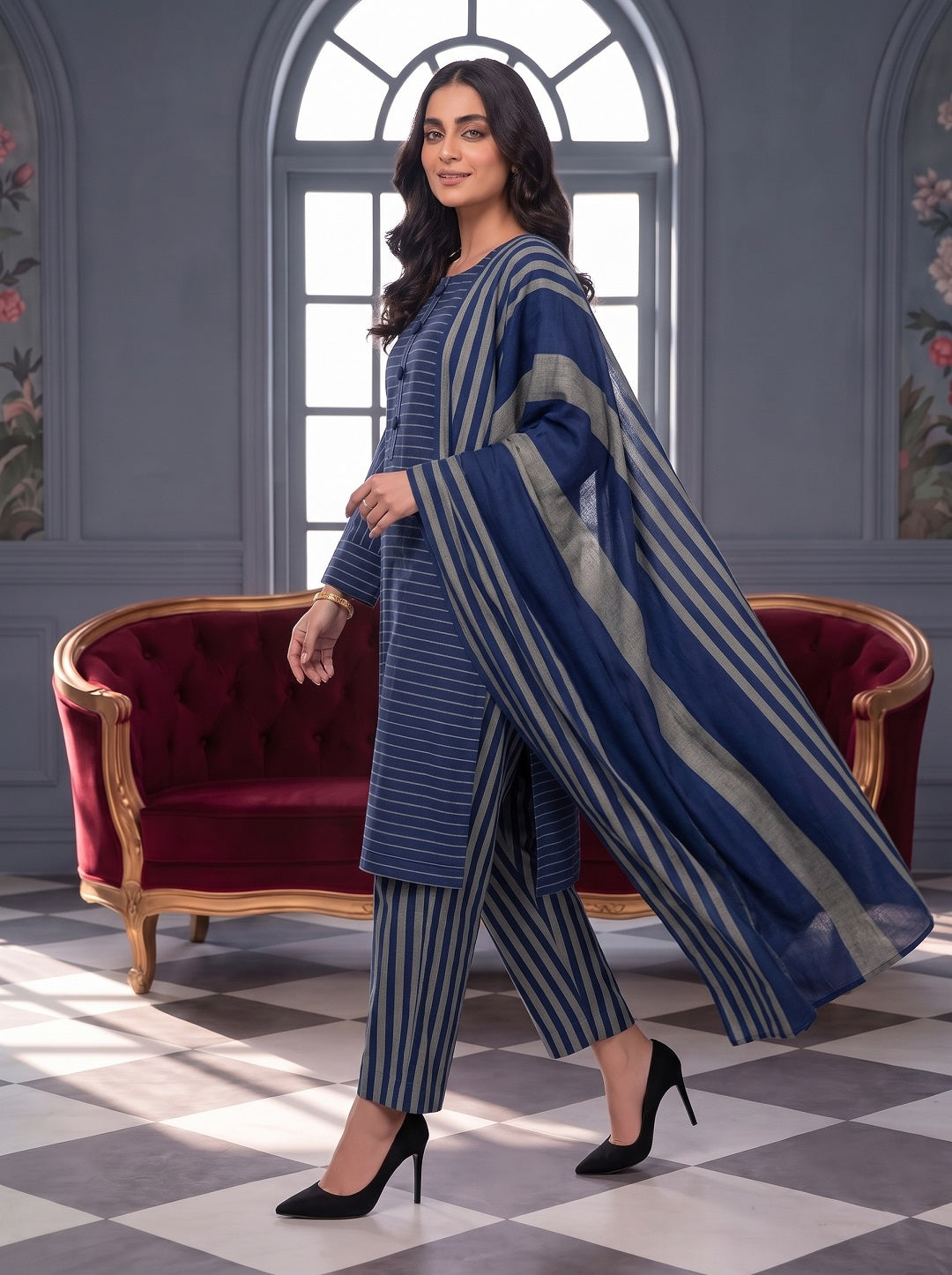 3 Piece Unstitched Khaadi Make Khaddar Suit 24