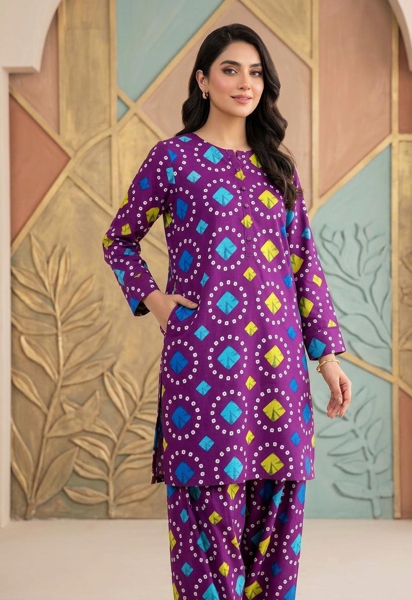2 Pcs Ladies Suit  Des  133