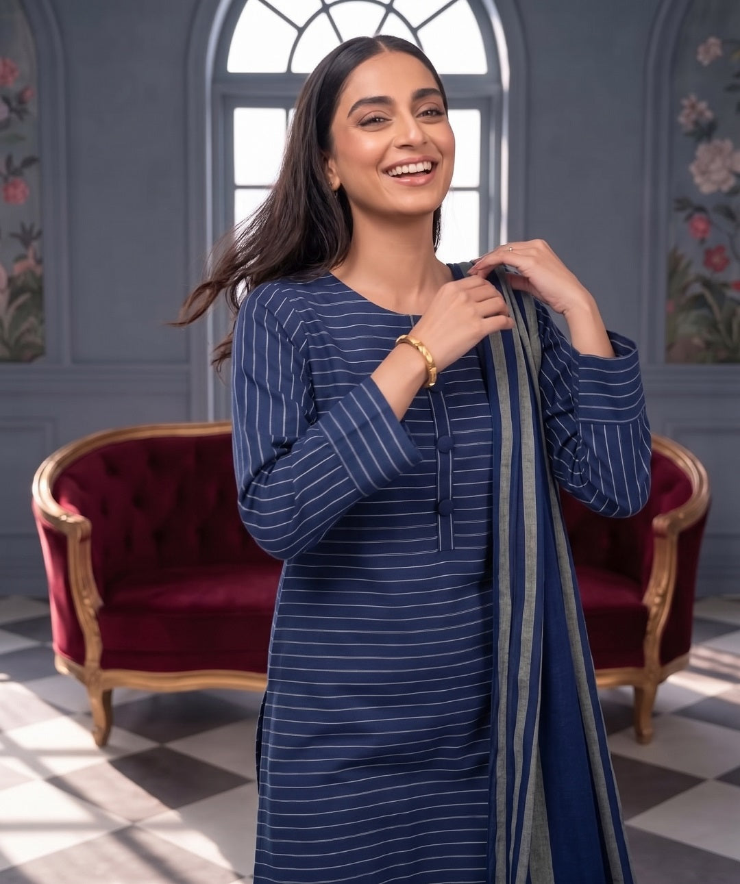 3 Piece Unstitched Khaadi Make Khaddar Suit 23