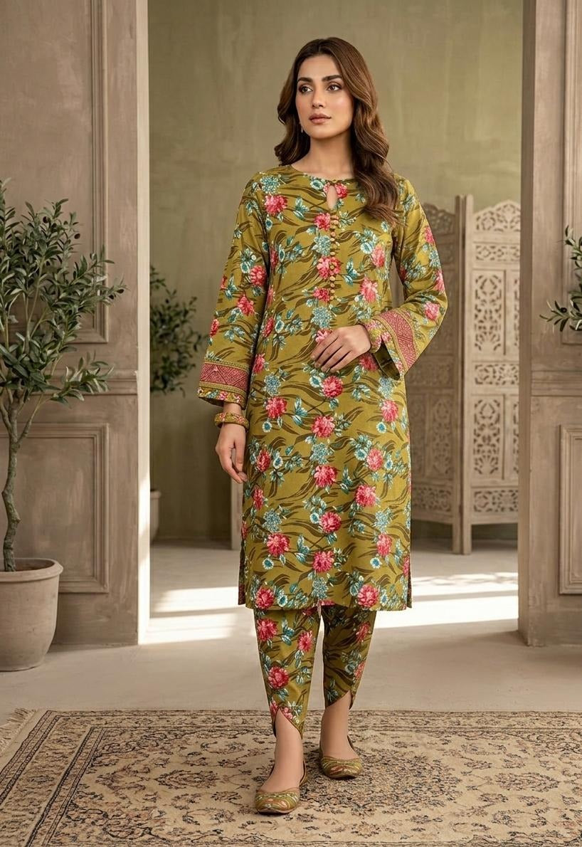 2 Pcs Ladies Suit  Des  134