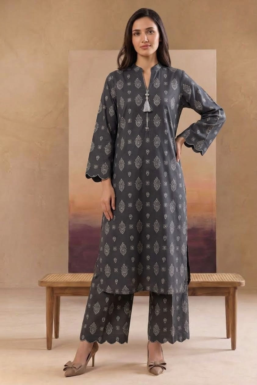 2 Pcs Ladies Suit  Des  35